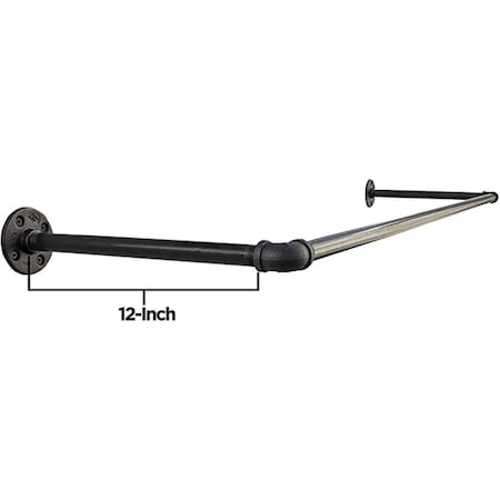 Ironwerks Designs 36" x 12" Closet Rod GarmRack60